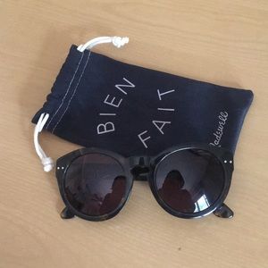 Madewell tortoise shell big sun glasses